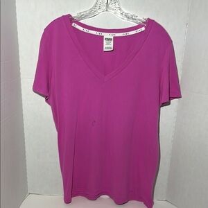 PINK Victoria's Secret Short Sleeve Pink T-Shirt